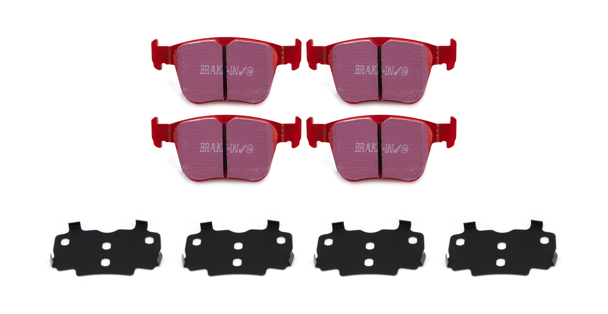 Brake Pads - Red Stuff - High Friction - Rear - 16.5 mm Thick - Ceramic - Various Volkswagen Applications 2015-26 - Set of 4